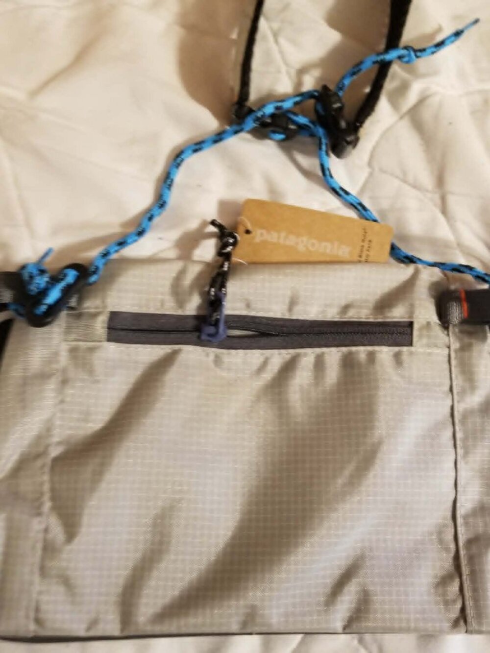 Patagonia Fishing Wader Work Station crossbody bag Beige Grey - Picture 5 of 6